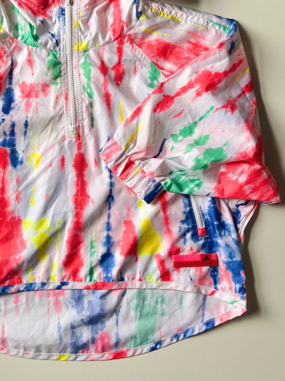 Teen Girls/Womens, stella mccartney sport/adidas, abstract colourful windbreaker